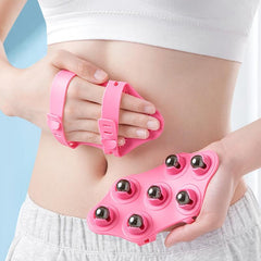 Pink 7 Ball Massager Relax Muscles for Legs Arms Hips & Belly