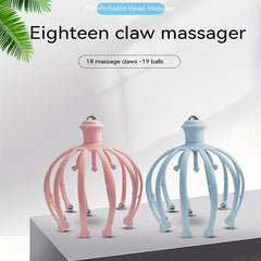 Eighteen Claw Head Ball Massager Scalp Massage Claw