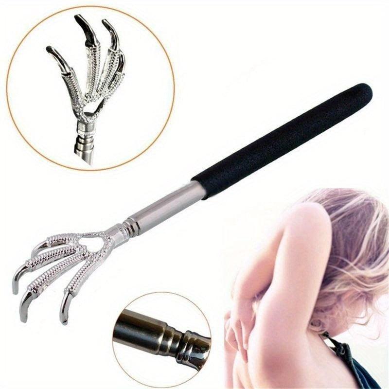 Telescopic Back Scratcher Stainless Pocket Bear Claw Kit