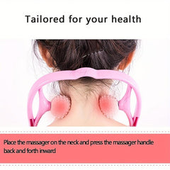 Manual Cervical Spine Roller Massager, Two Point Shoulder Massager