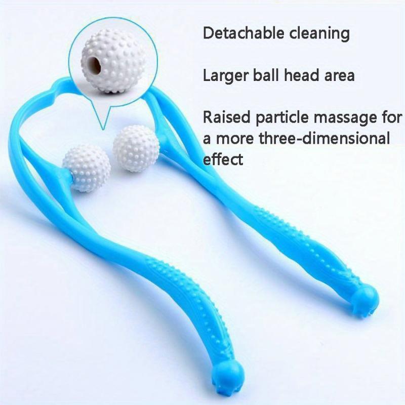 Manual Cervical Spine Roller Massager, Two Point Shoulder Massager