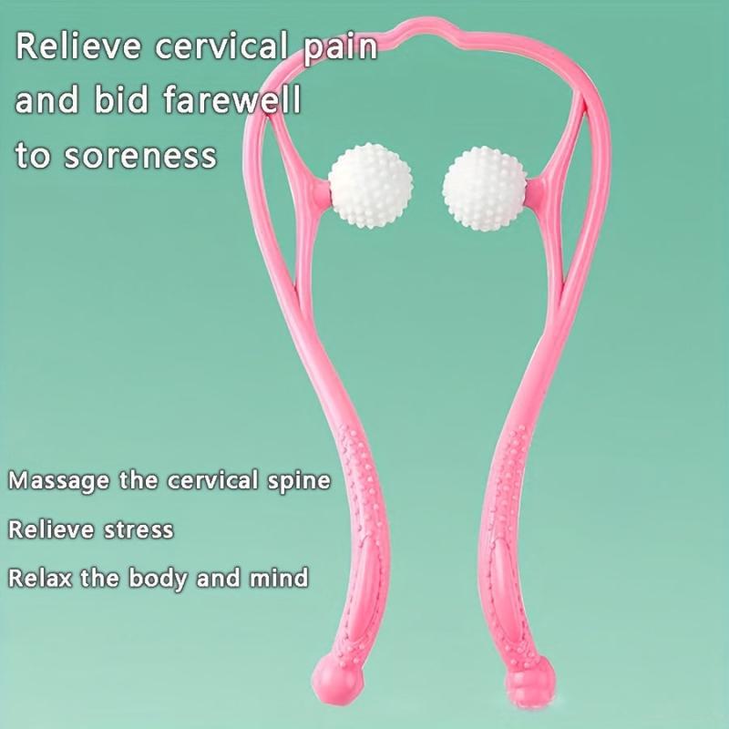 Manual Cervical Spine Roller Massager, Two Point Shoulder Massager