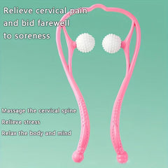 Manual Cervical Spine Roller Massager, Two Point Shoulder Massager