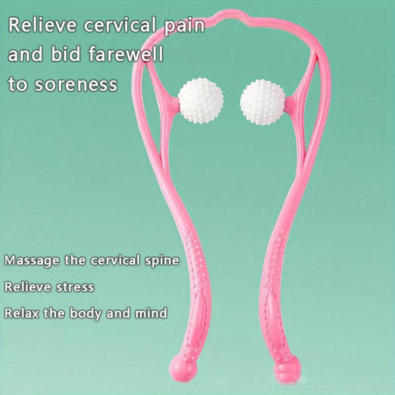 Manual Cervical Spine Roller Massager, Two Point Shoulder Massager