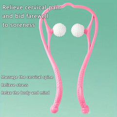 Manual Cervical Spine Roller Massager, Two Point Shoulder Massager