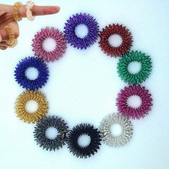 10pcs Finger Massage Ring Acupuncture Ring Health Care Relax Hand Massage Tool