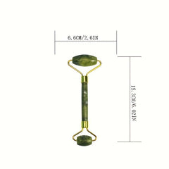 Zircon Jade Roller and Gua Sha Jade Massage Set