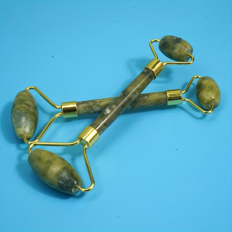Zircon Jade Roller and Gua Sha Jade Massage Set