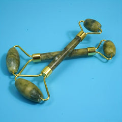 Zircon Jade Roller and Gua Sha Jade Massage Set