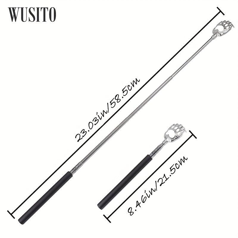 Bear Claw Back Scratcher Stainless Steel Telescoping Massage Tool Gift Bag