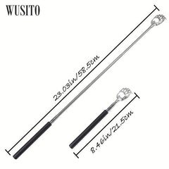 Bear Claw Back Scratcher Stainless Steel Telescoping Massage Tool Gift Bag