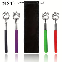 Bear Claw Back Scratcher Stainless Steel Telescoping Massage Tool Gift Bag