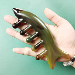 Shark Comb Massage Brush Five Teeth Meridians Neck Scraping Massager