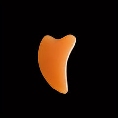 Traditional Chinese Facial Massage Tool With Faux OX Horn Gua Sha Board