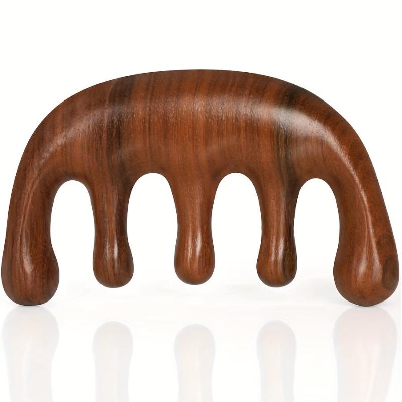 Sandalwood Massage Comb Wide Tooth Comb For Scalp Massage Anti static Hair Brush