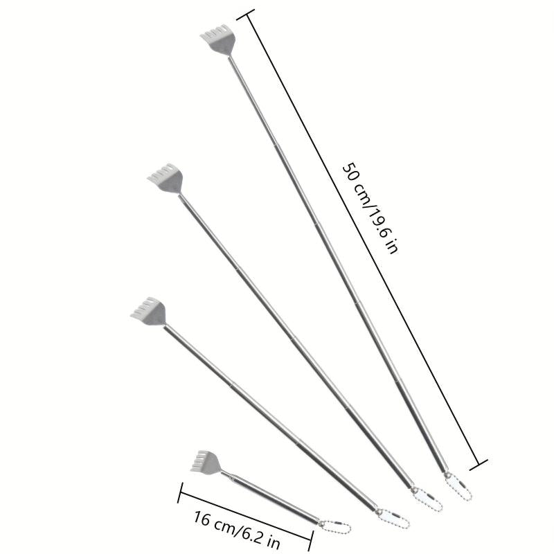 Adjustable Back Scratcher Stainless Steel Telescopic Extendable Claw