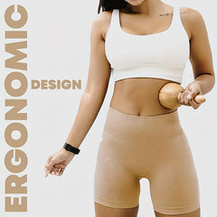 4pcs Handheld Wood Roller Massage Tool for Muscle Relief