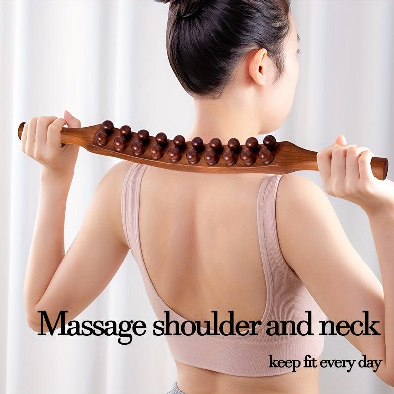 Wooden Massage Stick for Relaxing Muscles and Relieving Soreness