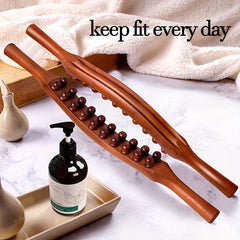 Wooden Massage Stick for Relaxing Muscles and Relieving Soreness