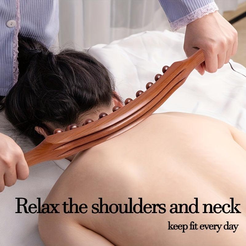 Wooden Massage Stick for Relaxing Muscles and Relieving Soreness