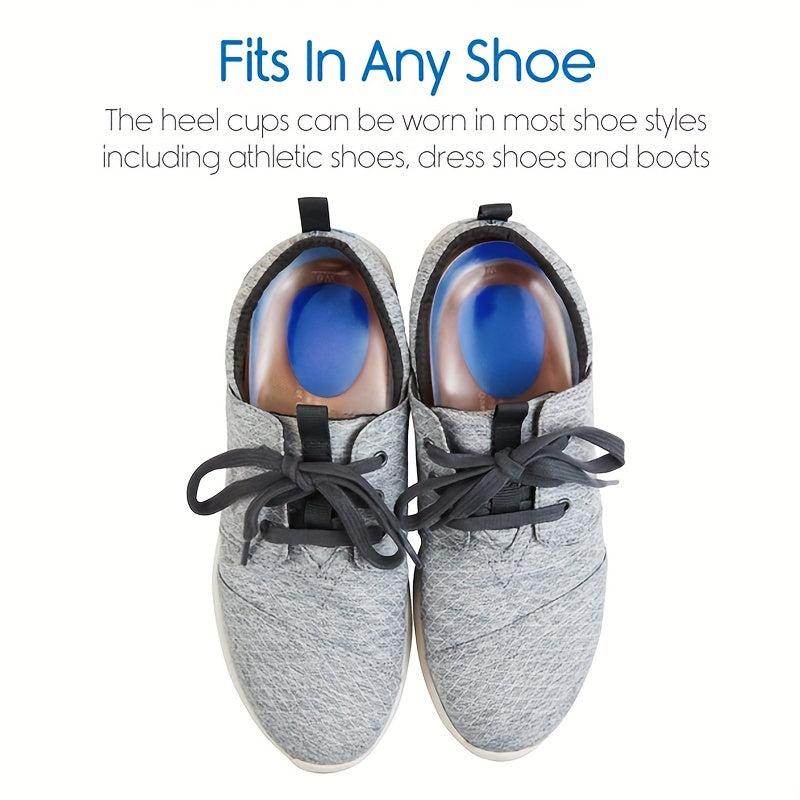 2pcs Silicone Gel Insoles Height Increase for Heel Spurs & Foot Cushioning