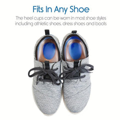 2pcs Silicone Gel Insoles Height Increase for Heel Spurs & Foot Cushioning