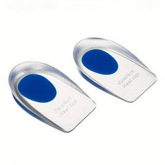 2pcs Silicone Gel Insoles Height Increase for Heel Spurs & Foot Cushioning