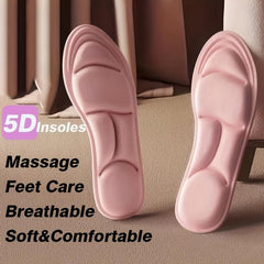 5D Memory Foam Sport Massage Insoles Deodorant Breathable Soft Cushion
