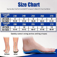 Orthotic Insoles for Flat Feet Plantar Fasciitis