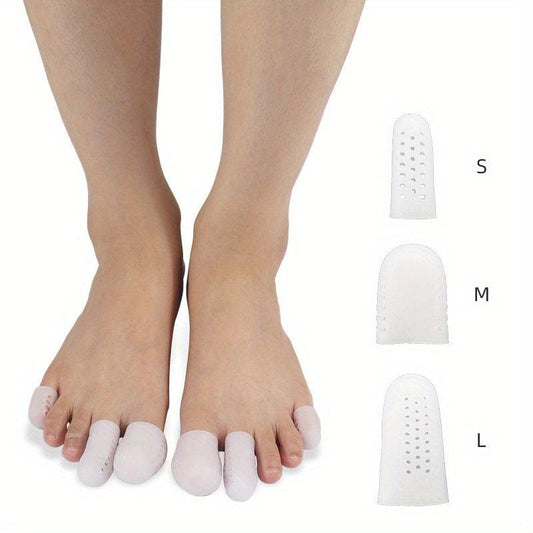 Soft Gel Big Toe Protectors - Toe Covers for Corns, Blisters, Ingrown Toenails