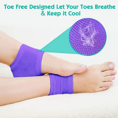 Heel Moisturizing Socks Open Toe Socks Gel Heel Socks Toeless Heel Repair