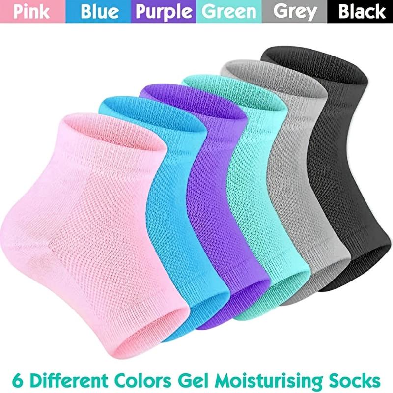 Heel Moisturizing Socks Open Toe Socks Gel Heel Socks Toeless Heel Repair
