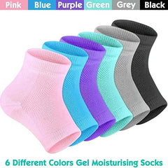 Heel Moisturizing Socks Open Toe Socks Gel Heel Socks Toeless Heel Repair