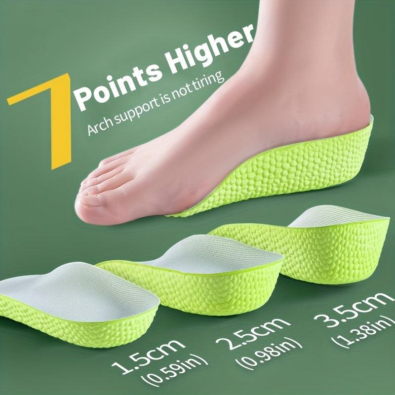Orthopedic Insoles for Flat Feet Arch Support Heel Lift 1.38in Shoe Pads