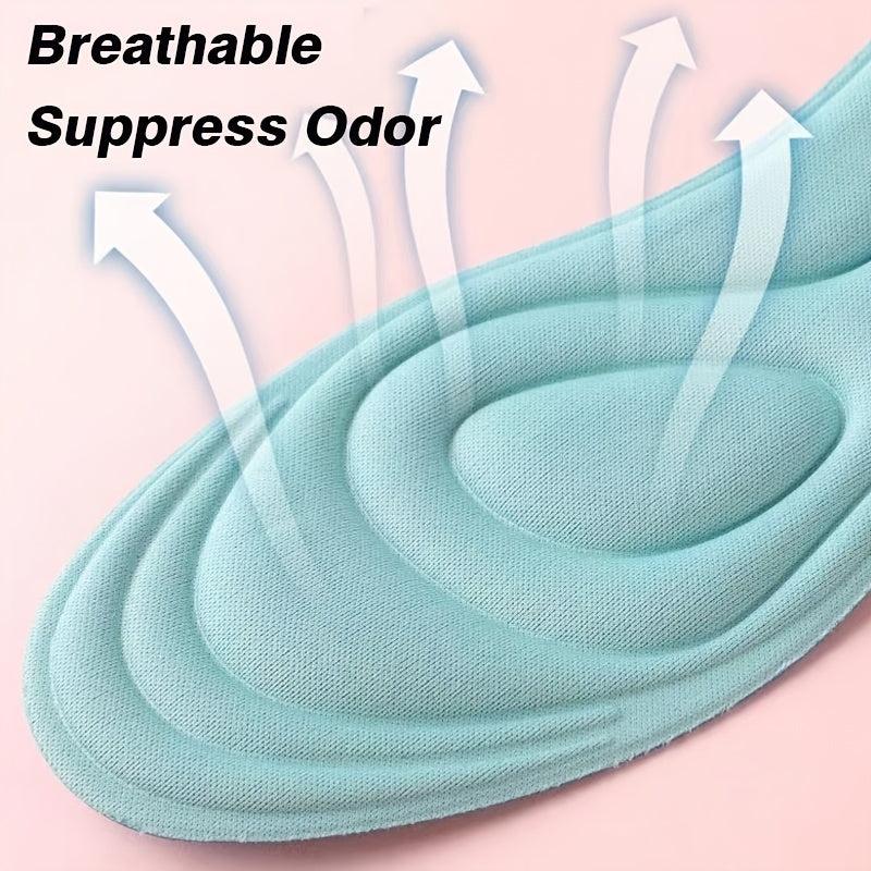 1 Pair 5D Health Massage Sport Insoles Anti-bacterial Feet Care Insoles