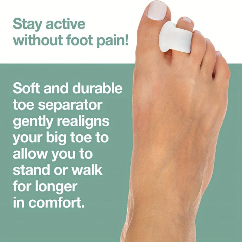 8pcs Gel Toe Separators Overlapping Toes Corrector Spacer
