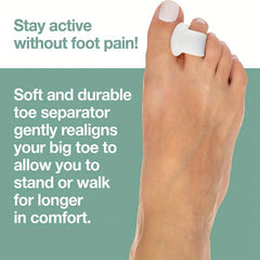 8pcs Gel Toe Separators Overlapping Toes Corrector Spacer