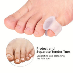 8pcs Gel Toe Separators Overlapping Toes Corrector Spacer