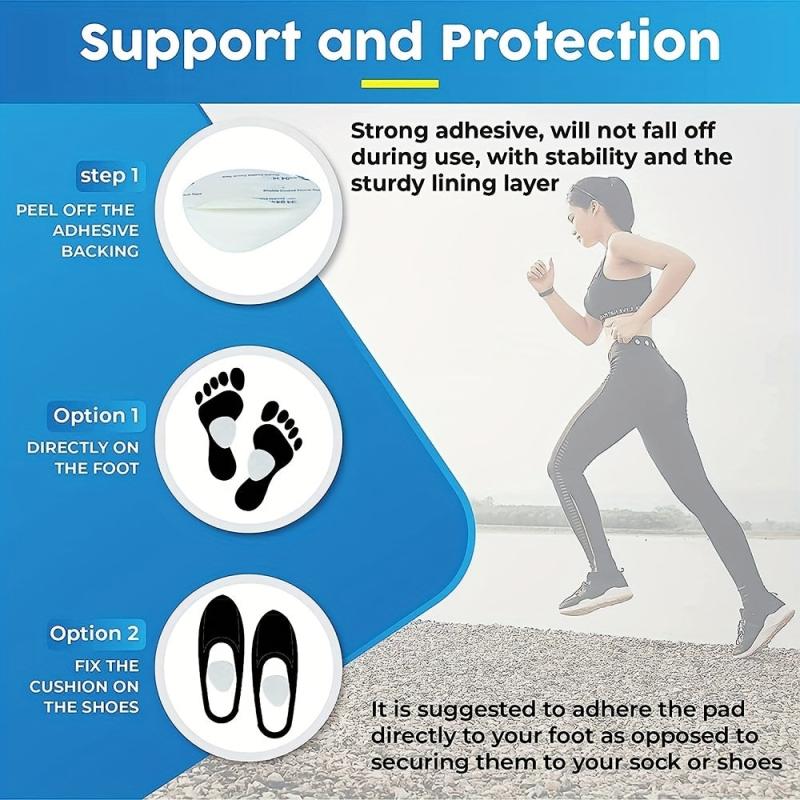 24pcs Metatarsal Pads Wool Felt Arch Pads for Shoes
