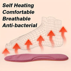 Self-heated Thermal Sport Insoles Memory Foam Shoe Pad