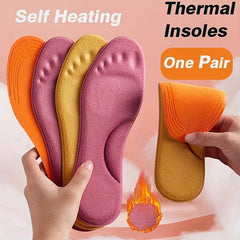 Self-heated Thermal Sport Insoles Memory Foam Shoe Pad