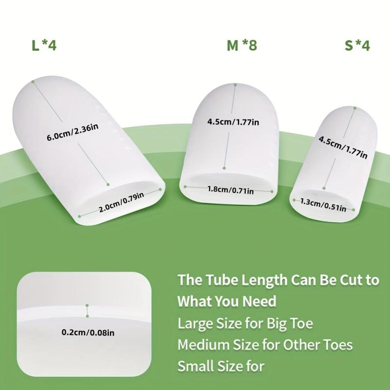 16pcs Toe Protectors Silicone Toe Caps Toe Sleeve Protectors