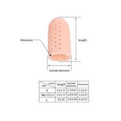2 Toe Protectors Thin Waterproof Breathable Finger Covers Pain Resistant