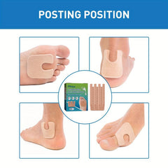 48pcs U Shaped Felt Callus Pads Metatarsal Foot Pads Insert Pads