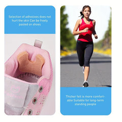 48pcs U Shaped Felt Callus Pads Metatarsal Foot Pads Insert Pads