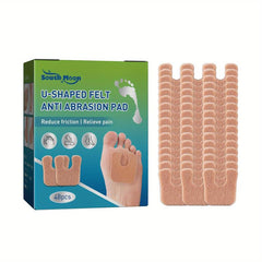 48pcs U Shaped Felt Callus Pads Metatarsal Foot Pads Insert Pads