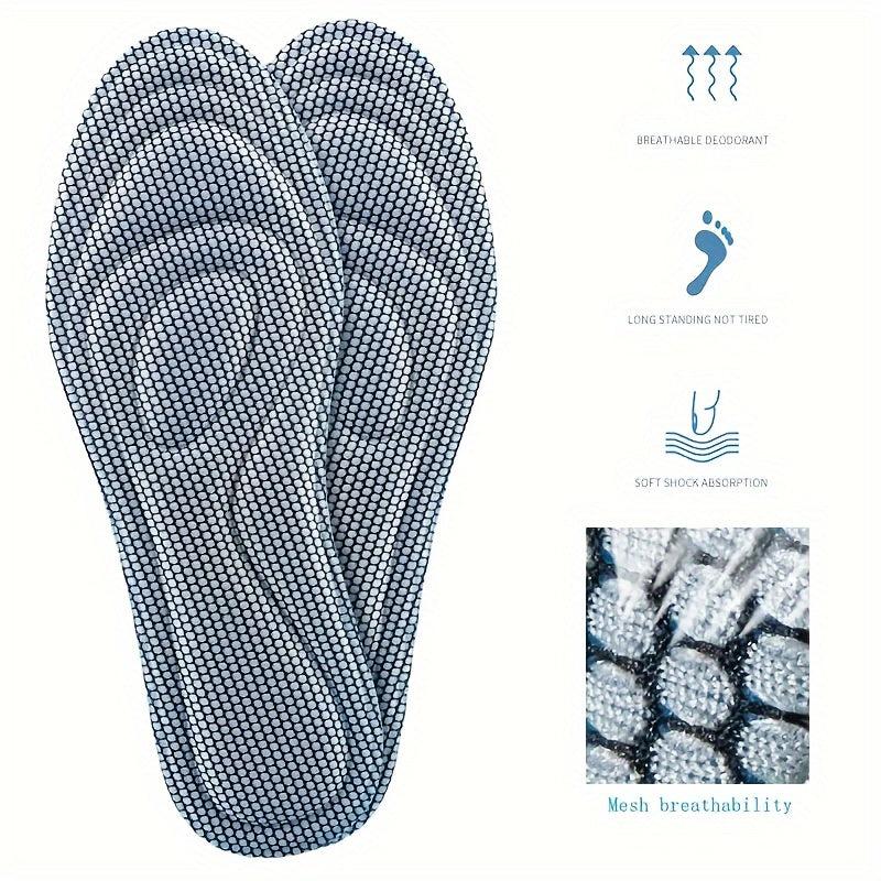 Memory Foam Orthopedic Insoles Men Women Nano Deodorant Sports Insoles