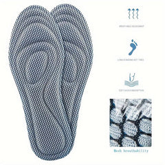 Memory Foam Orthopedic Insoles Men Women Nano Deodorant Sports Insoles