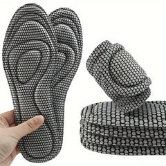 Memory Foam Orthopedic Insoles Men Women Nano Deodorant Sports Insoles