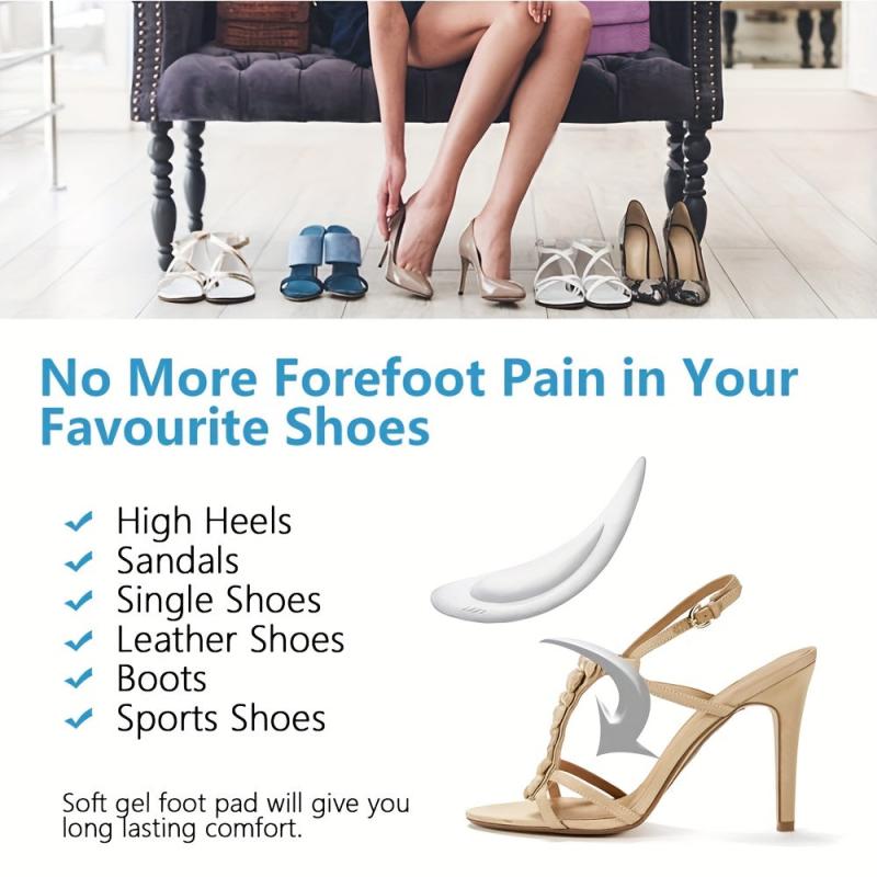 Ball Of Foot Cushions Metatarsal Pads Gel Insoles Morton's Neuroma Foot Pads